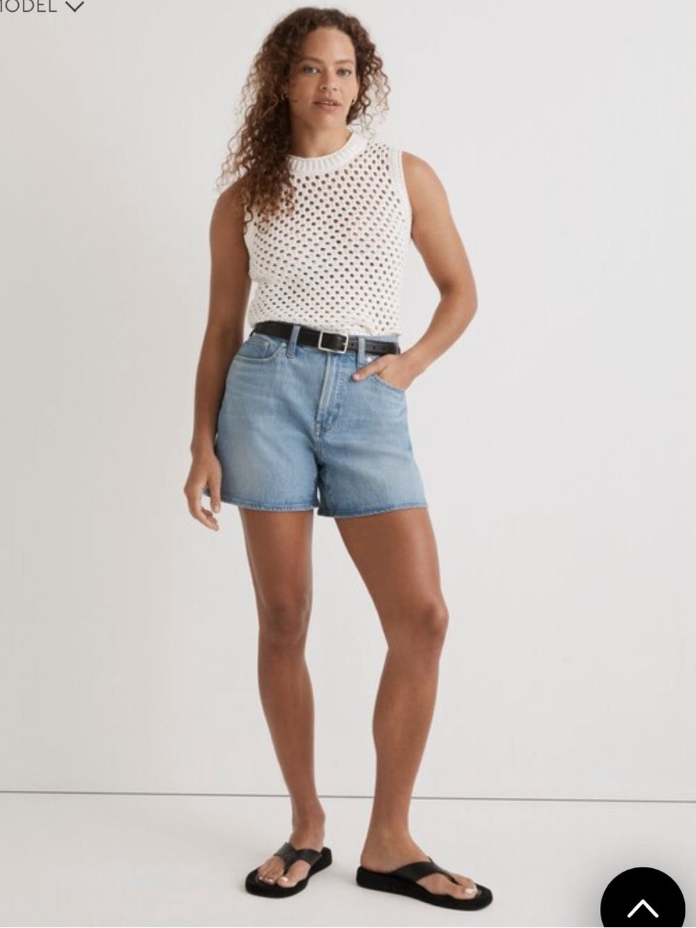 Madewell NWT The Perfect Mid-Length Jean Short NK859 high rise Wainfleet Wash 28